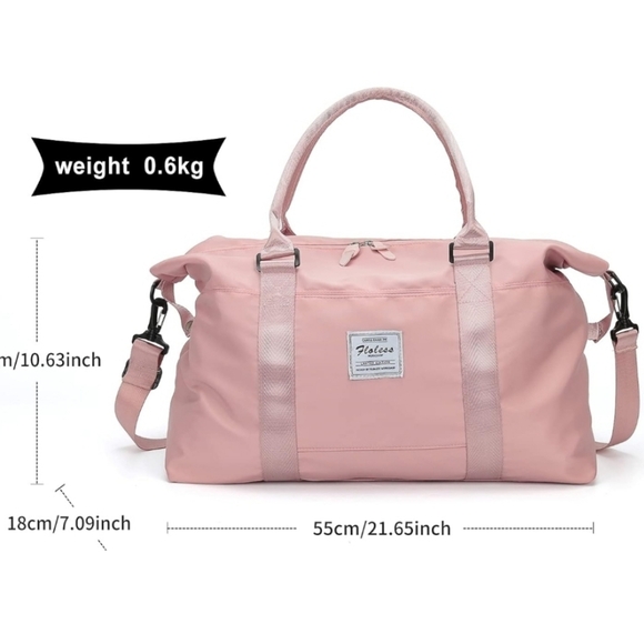 Travel Duffel Bag in Pink - 18" D, 27" H, 55" L - Picture 5 of 9